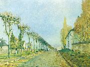 Alfred Sisley Weg der Maschine, bei Louveciennes USA oil painting artist